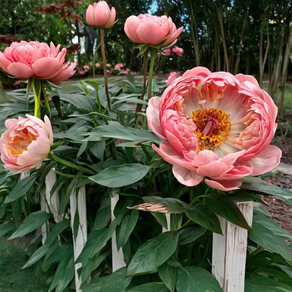 Paeonia warneri 'Coral Charm'