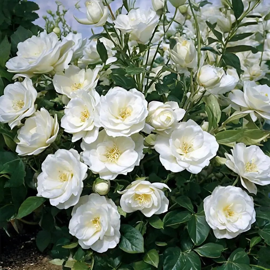 Rosa x hybrida 'Iceberg'
