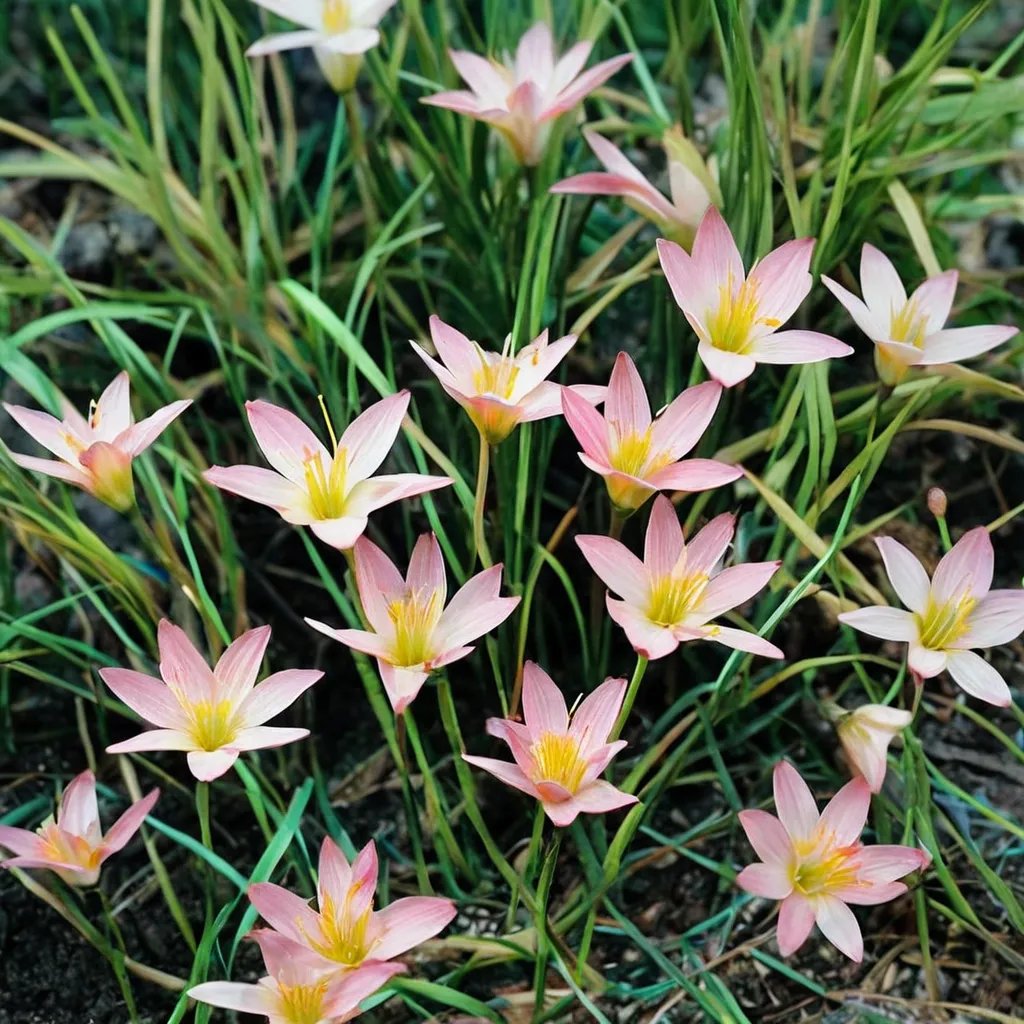 Zephyranthes x hybrida 'Sunset'