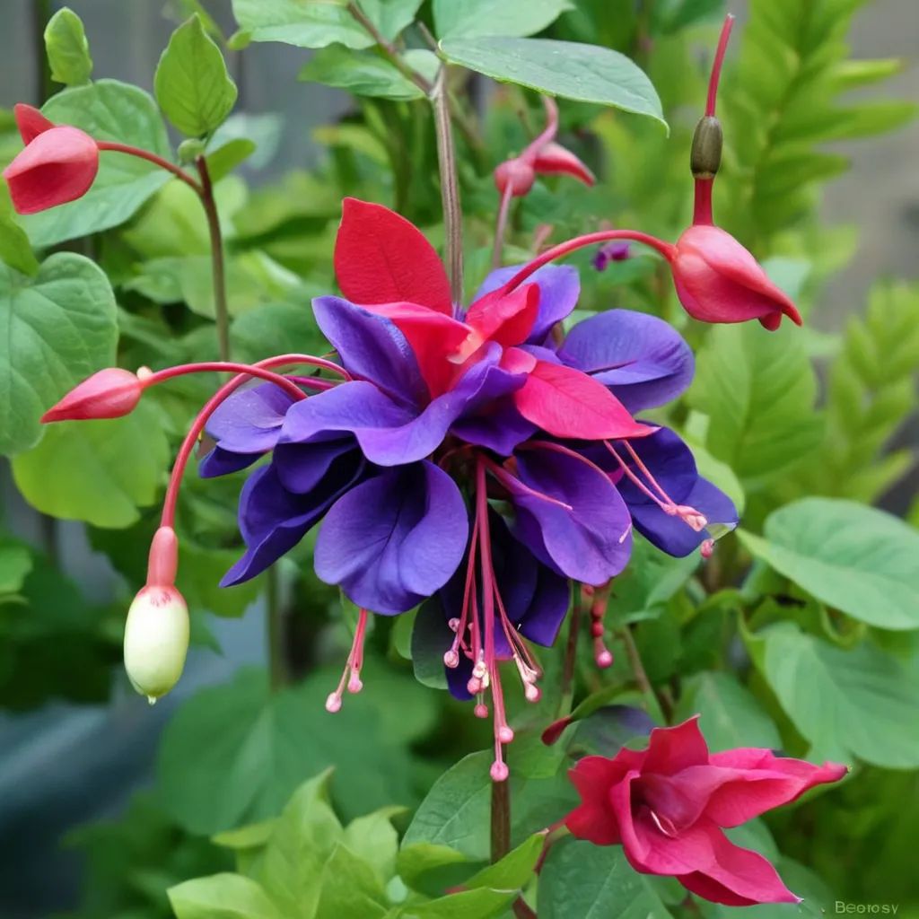 Fuchsia x hybrida 'Dark Eyes'