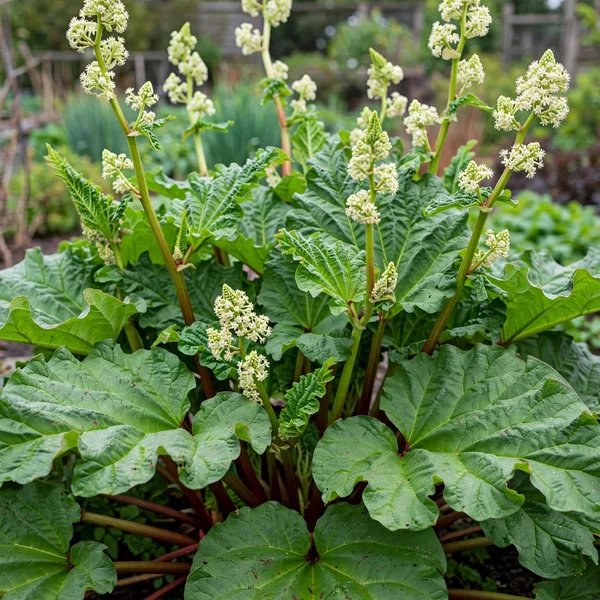Rheum rhabarbarum 'Glaskin's Perpetual'