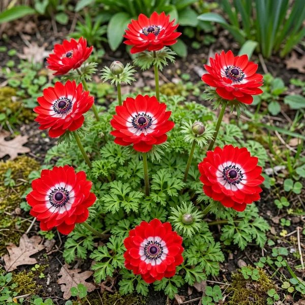 Anemone coronaria 'Double Scarlet'