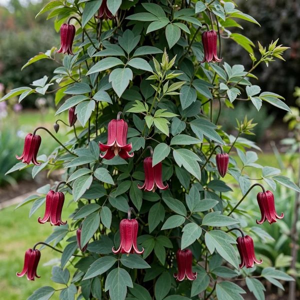 Clematis x durandii 'Gravetye Beauty'