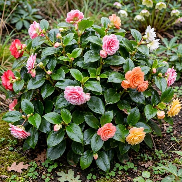 Begonia x hiemalis 'Giant Camellia Mix'