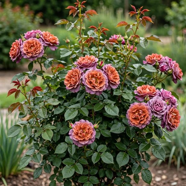 Rosa x hybrida 'Cinco de Mayo'