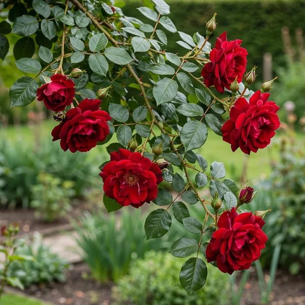 Rosa x hybrida 'Dublin Bay'