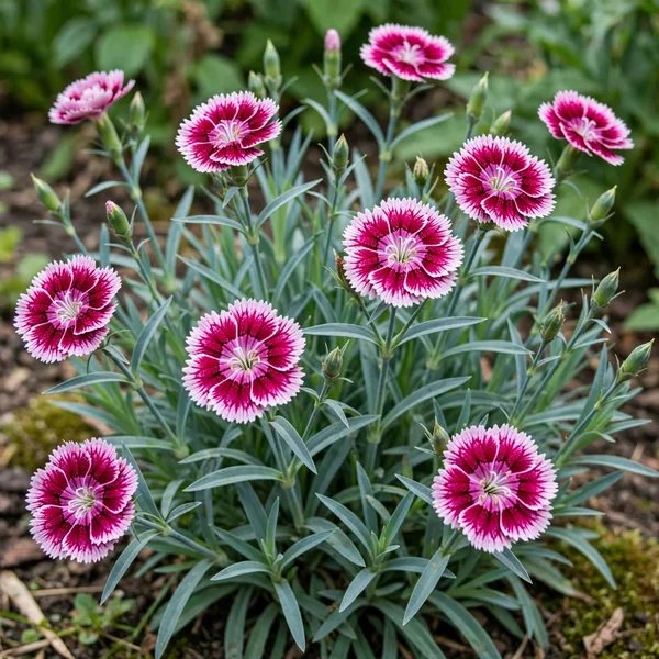 Dianthus x hybrida 'Raspberry Swirl'
