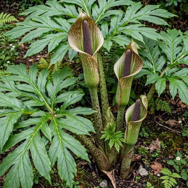 Amorphophallus curvistylis