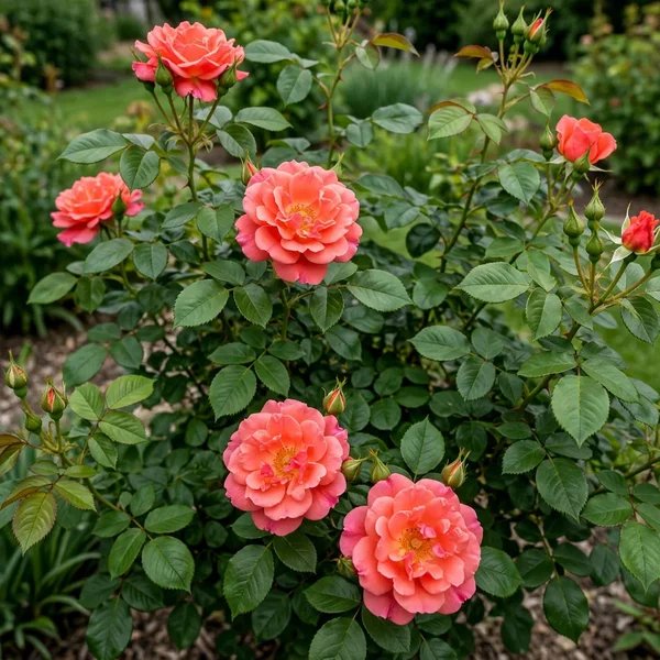 Rosa x hybrida 'Coral Freedom'
