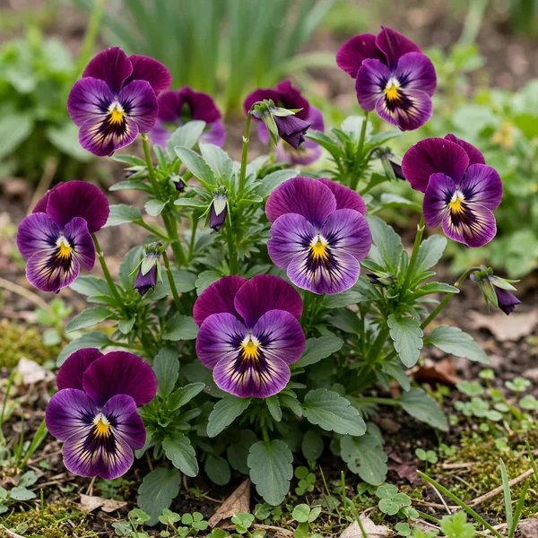 Viola x wittrockiana 'Queen Charlotte'