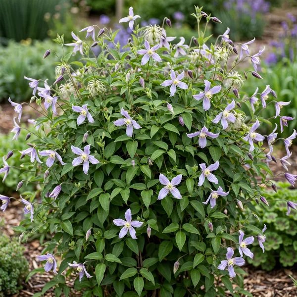 Clematis x hybrida 'Stand By Me Lavender'