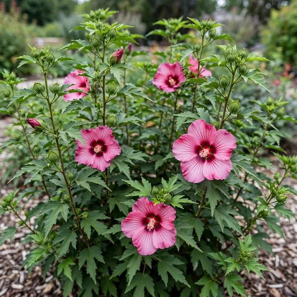 Hibiscus syriacus 'Red Pillar'