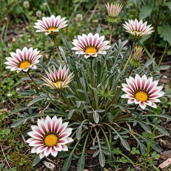 Gazania rigens 'Big Kiss White Flame'