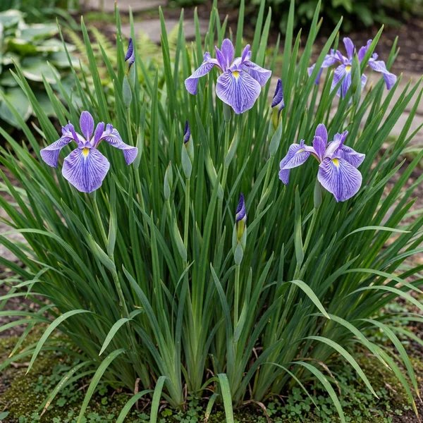 Iris ensata 'Miyonishiki'