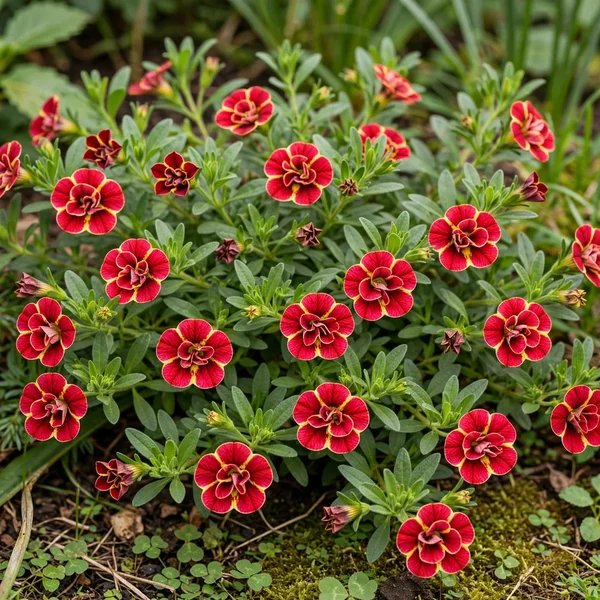 Calibrachoa x hybrida 'Double Redstone'
