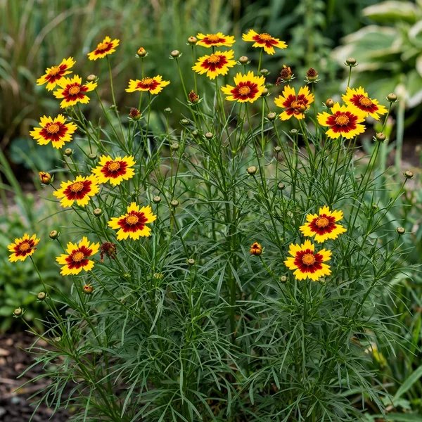 Coreopsis tinctoria 'Lightning Bug'