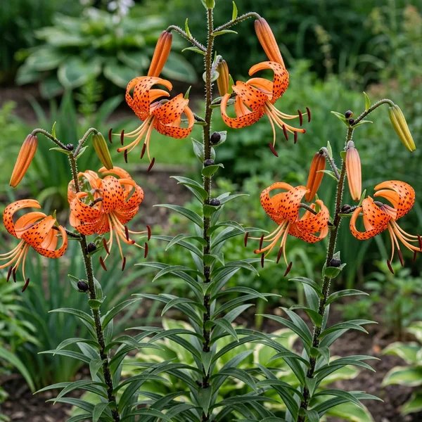 Lilium lancifolium 'Orange Tiger'