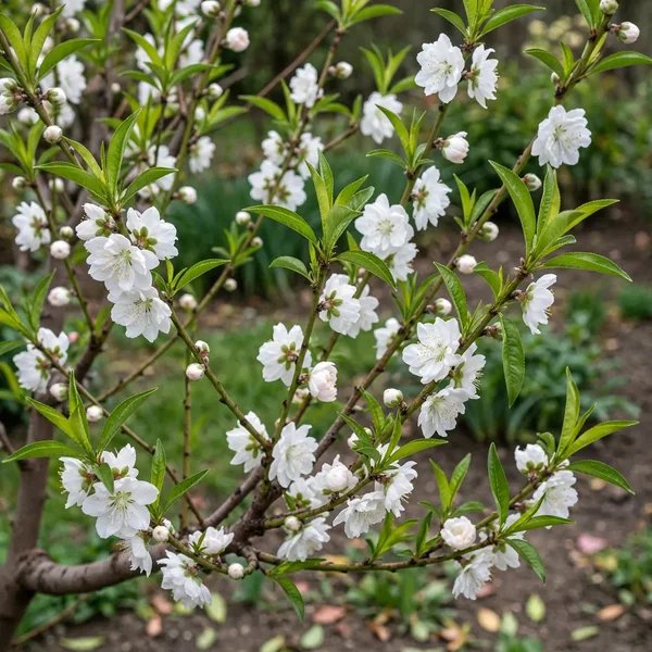 Prunus persica 'Feiching Tao White'