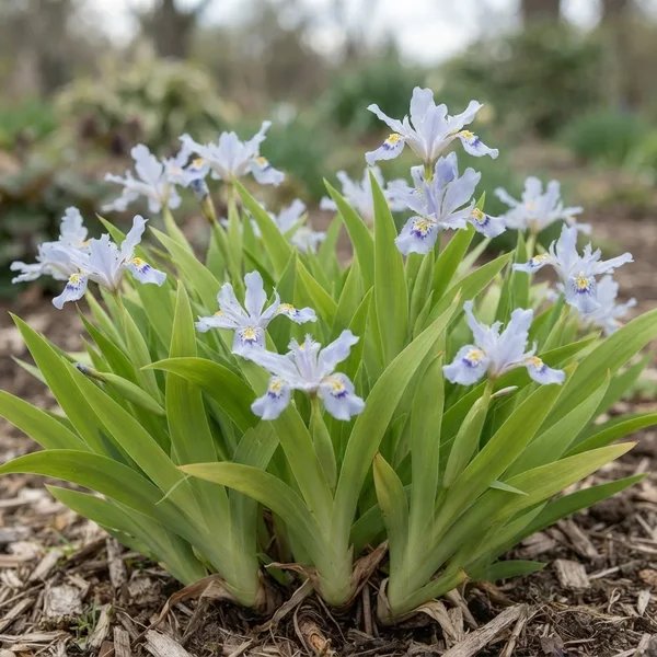 Iris cristata 'Powder Blue Giant'