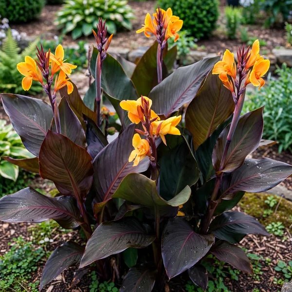 Canna x generalis 'Chocolate Sunrise'