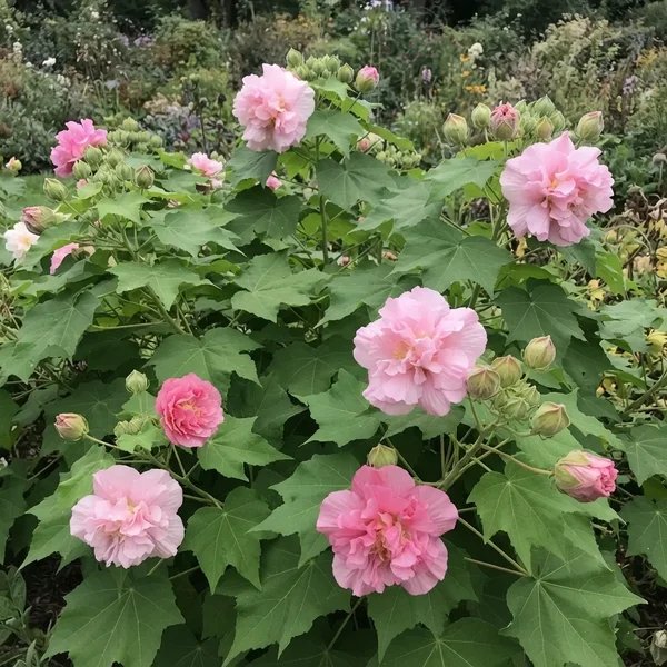 Hibiscus mutabilis 'Flora Plena'