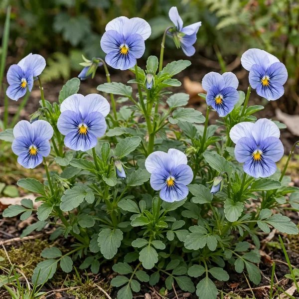 Viola x wittrockiana 'Karma Blue Butterfly'