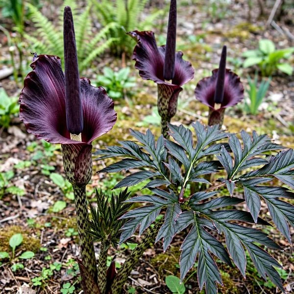 Amorphophallus atroviridis 'Red Sox'