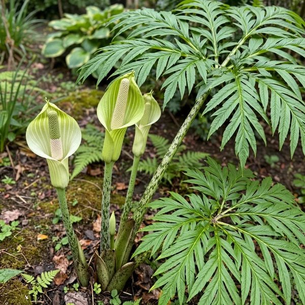 Amorphophallus albus 'Green Stalkings'