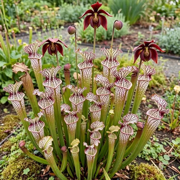 Sarracenia minor 'Dixie Lace'