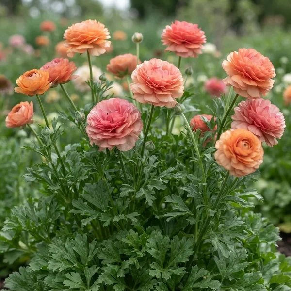 Ranunculus asiaticus 'LaBelle Champagne'