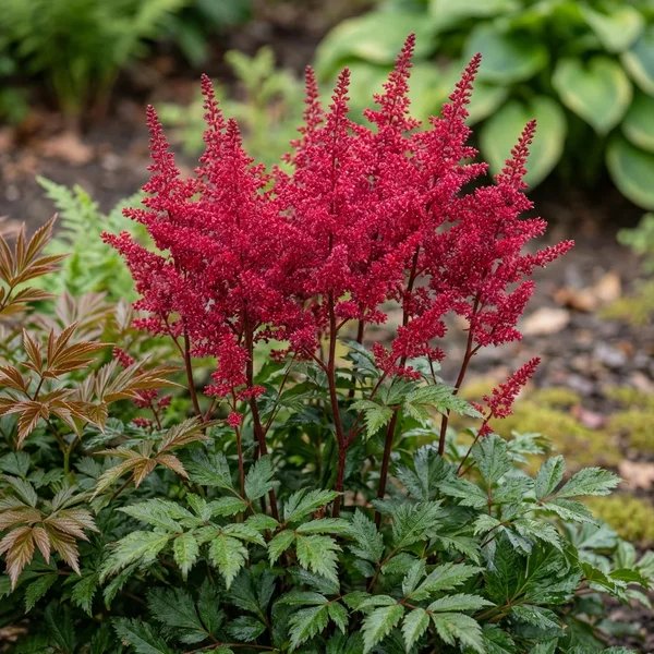 Astilbe japonica 'Red Sentinel'