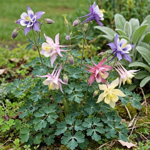 Aquilegia x hybrida 'Butterfly Columbine Mix'