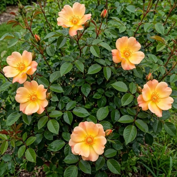 Rosa damascena 'Mrs Oakley Fisher'
