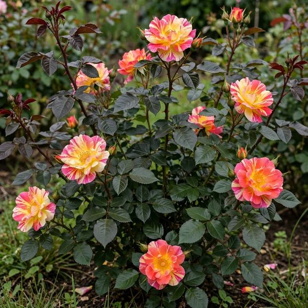 Rosa x hybrida 'Rainbow'