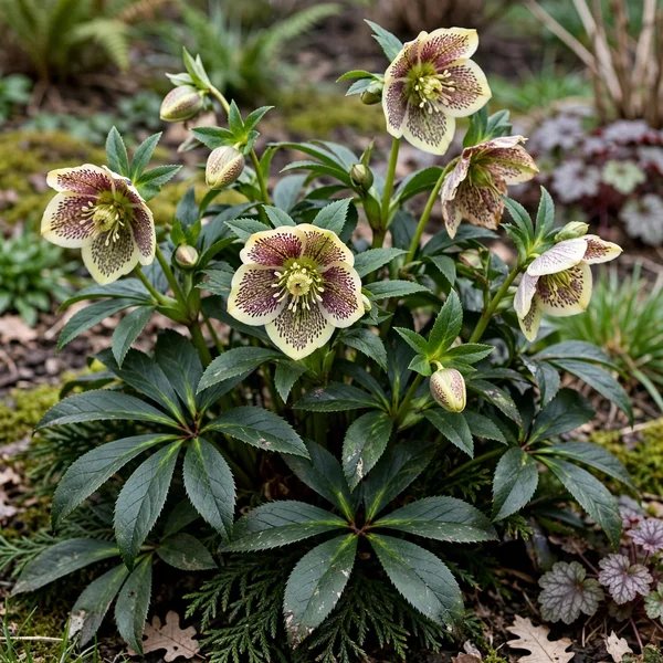 Helleborus x hybrida 'Rio Carnival'