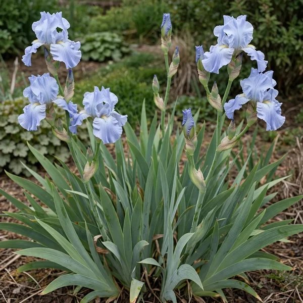 Iris x germanica 'Above The Clouds'